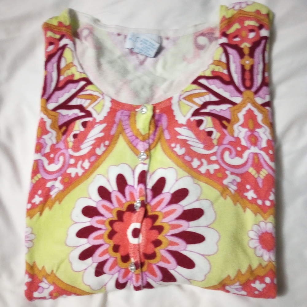 Women's vibrant cardigan